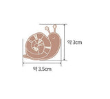 Animal Cute Happy Snail patterned Fabric made in Korea by the Half Yard