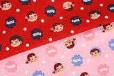 Milky Peko Chan Character Fabric printed in Japan by the Half Yard