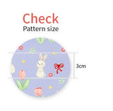 OEKO-TEX Rabbit Bunny Tulip Flower Patterned Fabric made in Korea by the Half Yard