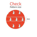 OEKO-TEX Happy New Year Rabbit Bunny Carrot Patterned Fabric made in Korea by the Half Yard