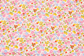 Flower Fruits Floral Garden patterned Fabric made in Korea by the Half Yard