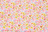 Flower Fruits Floral Garden patterned Fabric made in Korea by the Half Yard