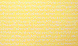 Floral Garden Yellow Wave Flower Fabric made in Korea 45cm by 110cm or 18" by 43" by the half yard