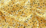 Floral Garden Yellow Flower Bouquet Fabric made in Korea 45cm by 110cm or 18" by 43" by the half yard