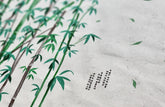 Korean Traditional Plant Bamboo Patterned Oxford Fabric Made in Korea by the Panel 27" x 44" ( 70 cm x 110 cm)