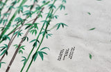 Korean Traditional Plant Bamboo Patterned Oxford Fabric Made in Korea by the Panel 27" x 44" ( 70 cm x 110 cm)