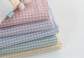 Check Patterned Gingham Biowash Fabric printed in Korea 36" x 62" 90cm x 160cm by the Yard