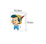 ディズニー ピノキオ キャラクター コットン生地 韓国製 半ヤード単位