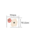 韓国製リシアンサスの花柄生地(半ヤード単位)