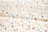 ファンタジーランド メリーゴーランド サーカス柄 OEKO-TEX® 生地、韓国製アニマル生地 半ヤード単位