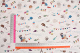 女の子用フランス エッフェル塔生地 韓国製 45cm x 110cm または 18" x 43" 半ヤード