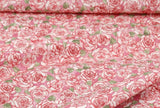 Romantic Rose Flower patterned OEKO-TEX® Fabric, Floral Fabric made in Korea by the Half Yard