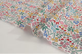 Floral Tulip Wildflower Riverside Flower Patterned Fabric, Flowers Fabric made in Korea by the Half Yard
