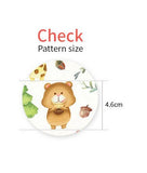OEKO-TEX Animals Forest Hippo Deer Bear Camping Patterned Fabric made in Korea by the Half Yard