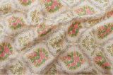 Floral Lobelia Etoile Bouquet Patterned Fabric, Flowers Fabric made in Korea by the Half Yard