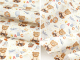 OEKO-TEX Animals Shirts Teddy Bear Patterned Fabric made in Korea by the Half Yard