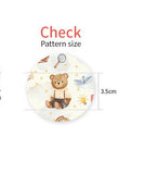 OEKO-TEX Animals Shirts Teddy Bear Patterned Fabric made in Korea by the Half Yard