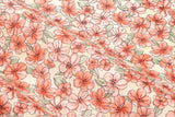 ツツジの花柄のOEKO-TEX®生地、韓国製花柄生地(半ヤード単位)