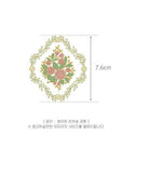 Floral Lobelia Etoile Bouquet Patterned Fabric, Flowers Fabric made in Korea by the Half Yard