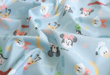 ディズニー ミッキーマウス ミニーマウス フレンズ オーガニック 30s 生地 韓国で半ヤード単位でプリント