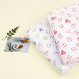 OEKO-TEX Animals Blossom Flower Rabbit Bunny Patterned Fabric made in Korea by the Half Yard
