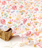 韓国製 OEKO-TEX 動物マーメイドとタコ柄生地 半ヤード単位