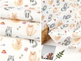 OEKO-TEX Animals Cat Kitten Kitty Patterned Fabric made in Korea by the Half Yard