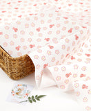 OEKO-TEX Animals Blossom Flower Rabbit Bunny Patterned Fabric made in Korea by the Half Yard