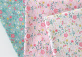 Cherry and Flowers Floral Patterned Lawn Fabric made in Korea by the Half Yard
