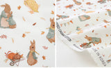 Peter Rabbit Land Bunny printed Antibiosis 30s Organic Fabric made in Korea by the Half Yard