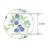 ハーフヤードデジタルテキスタイルプリント法で韓国で作られたブルーベリー柄の生地