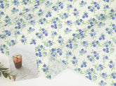Blueberry patterned Fabric made in Korea by the Half Yard Digital Textile Printing Method