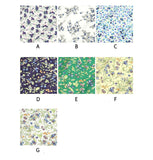 ハーフヤードデジタルテキスタイルプリント法で韓国で作られた、フレッシュなブルーベリー柄のOEKO-TEX生地