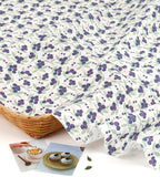 ハーフヤードデジタルテキスタイルプリント法で韓国で作られた、フレッシュなブルーベリー柄のOEKO-TEX生地