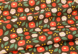 Heyboo Camellia Flower Patterned OEKO-TEX Fabric made in Korea by Half Yard
