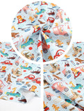 Animal Traffic Bear Lion Fox Giraffe Patterned OEKO-TEX® Fabric, Made in Korea by the Half Yard