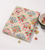 フルーツ ピーチ & オレンジ ツリー 柄生地 韓国製 45cm x 110cm または 18" x 43" ハーフヤード