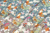 Fairy Tale Deer Rabbit Fox Owl Animal Patterned OEKO-TEX® Fabric, Made in Korea by the Half Yard