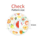 アップル、キウイ、アボカド、チェリー、スイカのフルーツ柄のOEKO-TEX®生地、韓国製、半ヤード単位