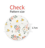 バラの花畑にいるかわいいひよこの模様の韓国製 OEKO-TEX 生地 半ヤード