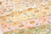 Hamster Life Animal Patterned Fabric Japanese Fabric by the Half Yard