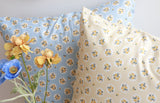 Retro Check Rose Flower Patterned Fabric made in Korea by the Half Yard