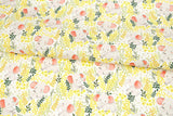 OEKO-TEX Spring Flower with Elephant Patterned Fabric made in Korea by the Half Yard