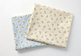Retro Check Rose Flower Patterned Fabric made in Korea by the Half Yard
