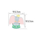 Disney Dumbo Organic 30s Fabric printed in Korea by the Half Yard