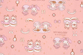 Sanrio My Melody Piano Oxford Character Fabric printed in Japan by the Half Yard