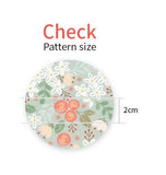 韓国製のミッドデイフラワーガーデンローズチューリップ柄生地(半ヤード)