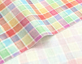 カラフルなチェック柄の生地、かわいい、子供用、裁縫、キルト、韓国製、ハーフヤード