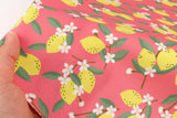 Fruits Lemon Patterned Fabric made in Korea by Half Yard Cotton 100%