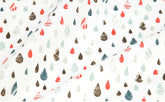 Vintage Rain Drop Patterned Fabric made in Korea by the Half Yard